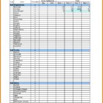 Blank Grocery List Template Excel In Grocery List Template Excel For Personal Use