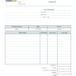 Blank Invoice Format In Excel Within Invoice Format In Excel Letter
