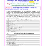 Blank Iso 9001 Audit Checklist Excel Xls Template With Iso 9001 Audit Checklist Excel Xls Template Sample