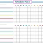 Blank Monthly Bills Spreadsheet Template Excel With Monthly Bills Spreadsheet Template Excel In Workshhet