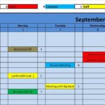 Blank Monthly Schedule Template Excel To Monthly Schedule Template Excel In Workshhet