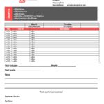 Blank Packing List Template Excel With Packing List Template Excel Letter