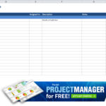 Blank Project Management Excel Spreadsheet Throughout Project Management Excel Spreadsheet In Workshhet