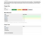 Blank Project Plan Template Excel 2013 And Project Plan Template Excel 2013 Printable