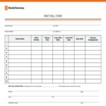 Blank Rent Roll Template Excel In Rent Roll Template Excel Sample