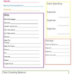 Blank Sample Household Budget Spreadsheet With Sample Household Budget Spreadsheet Form