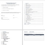 Blank Spec Sheet Template Excel With Spec Sheet Template Excel Download For Free