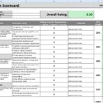 Blank Vendor Evaluation Template Excel In Vendor Evaluation Template Excel For Personal Use