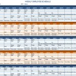 Blank Weekly Employee Shift Schedule Template Excel In Weekly Employee Shift Schedule Template Excel In Excel