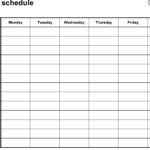 Blank Weekly Schedule Template Excel Inside Weekly Schedule Template Excel Xls