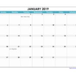 Document Of 2019 Monthly Calendar Template Excel Inside 2019 Monthly Calendar Template Excel For Free