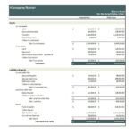Document Of Balance Sheet Template Excel With Balance Sheet Template Excel Document