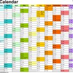 Document Of Calendar Format In Excel And Calendar Format In Excel Free Download
