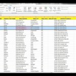 Document Of Client List Excel Template With Client List Excel Template Document