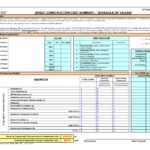 Document Of Construction Cost Excel Template And Construction Cost Excel Template Template