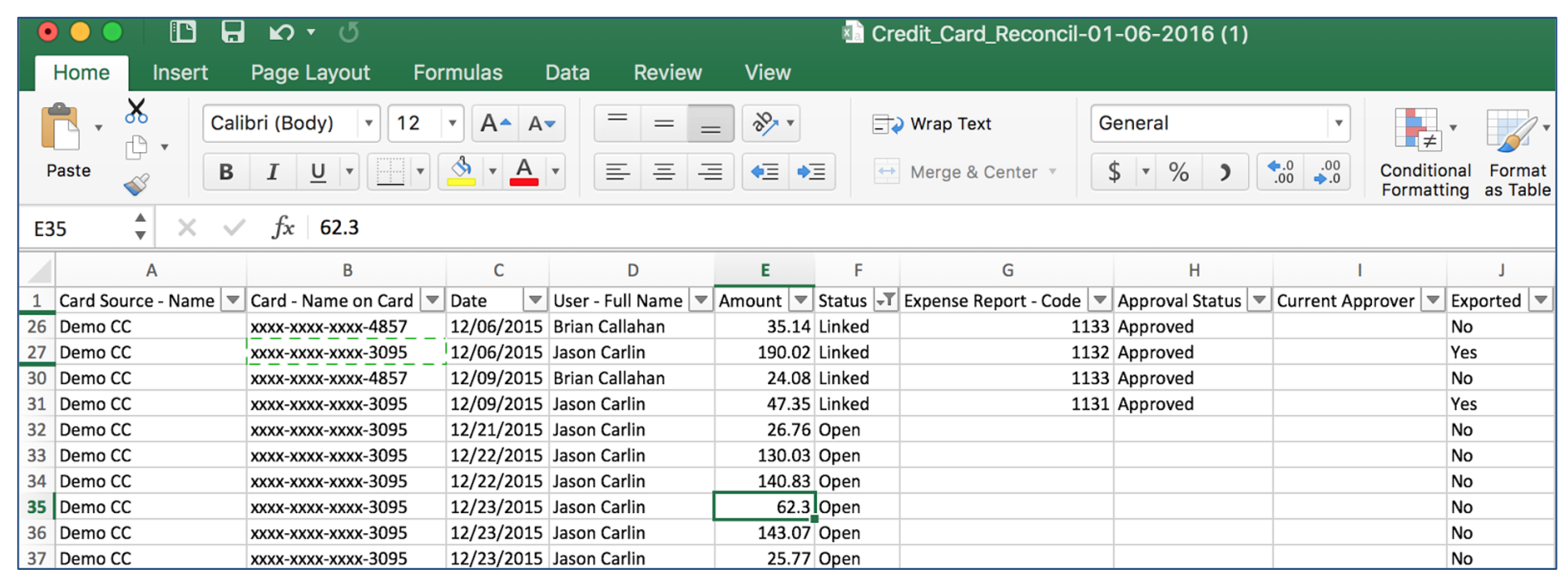 Document Of Credit Card Reconciliation Template In Excel In Credit Card Reconciliation Template In Excel Template