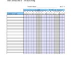 Document Of Employee Attendance Tracker Excel Template With Employee Attendance Tracker Excel Template Example