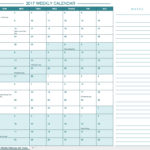 Document Of Excel Calendar 2017 Template Within Excel Calendar 2017 Template Document