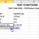Document Of Excel Text Function Format With Excel Text Function Format Printable