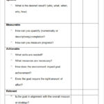 Document Of Goal Setting Template Excel Intended For Goal Setting Template Excel Download For Free