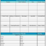 Document Of Grocery List Template Excel In Grocery List Template Excel Form