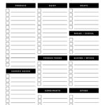 Document Of Grocery List Template Excel To Grocery List Template Excel For Personal Use