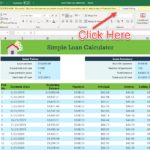 Document Of Loan Excel Template And Loan Excel Template Document