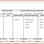 Document Of Pay Stub Template Excel Within Pay Stub Template Excel Sheet