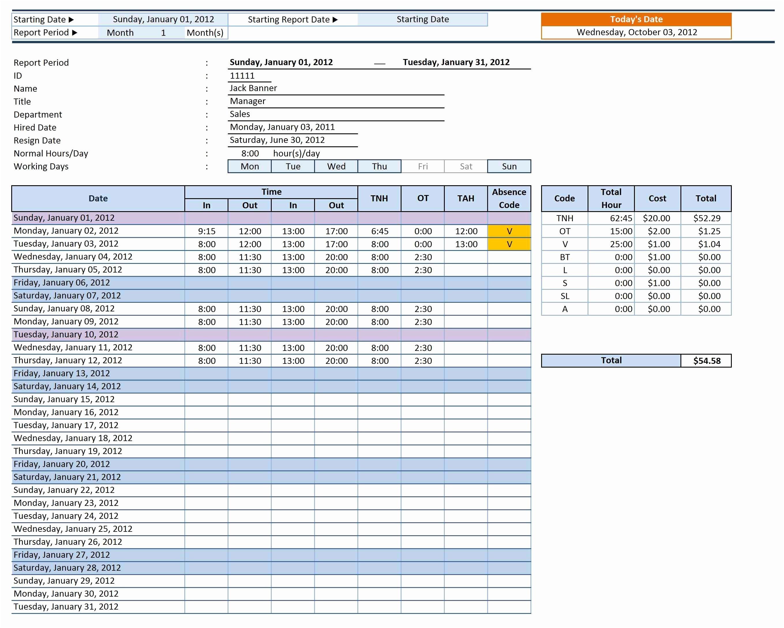 Document Of Project Time Tracking Excel Template Inside Project Time Tracking Excel Template In Excel