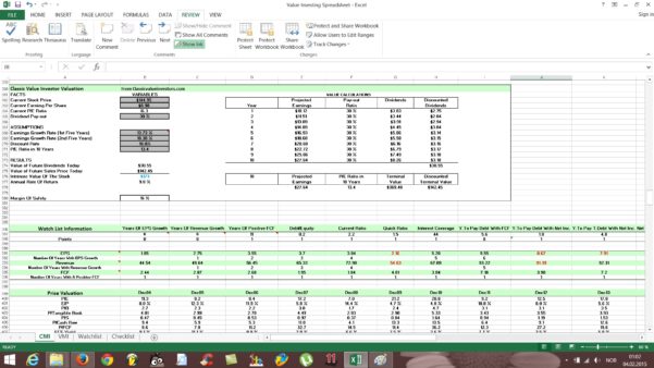 Stock Analysis Spreadsheet Excel Template — Excelguider.com