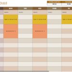 Document Of Time Schedule Excel Template For Time Schedule Excel Template Download For Free