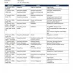 Document Of Travel Itinerary Template Excel Throughout Travel Itinerary Template Excel Letter