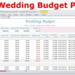 Document Of Wedding Budget Excel Spreadsheet To Wedding Budget Excel Spreadsheet Format