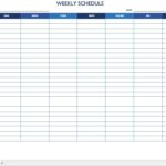 Document Of Weekly Schedule Template Excel To Weekly Schedule Template Excel For Free