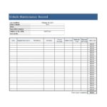 Documents Of Equipment Maintenance Log Template Excel To Equipment Maintenance Log Template Excel In Excel