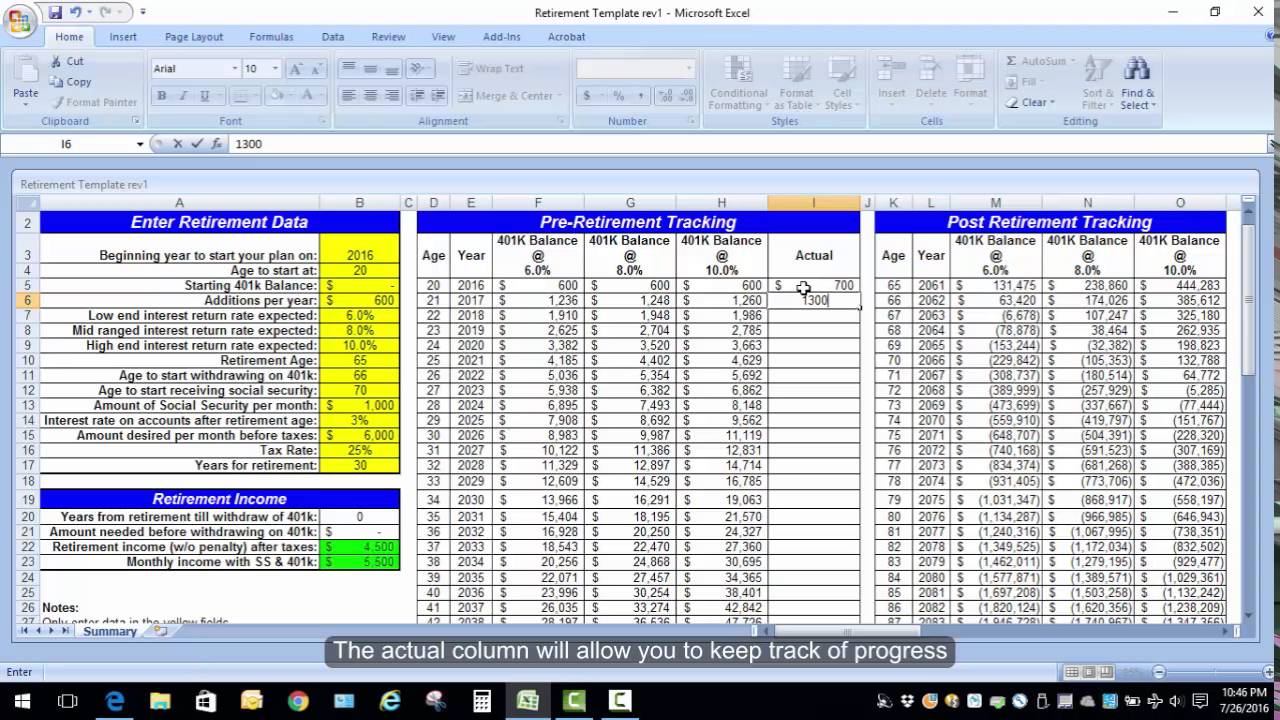 Documents Of Retirement Excel Spreadsheet And Retirement Excel Spreadsheet Templates