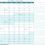 Download 2017 Calendar Template Excel Intended For 2017 Calendar Template Excel Format