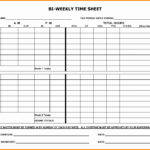 Download Bi Weekly Timesheet Template Excel With Bi Weekly Timesheet Template Excel Examples