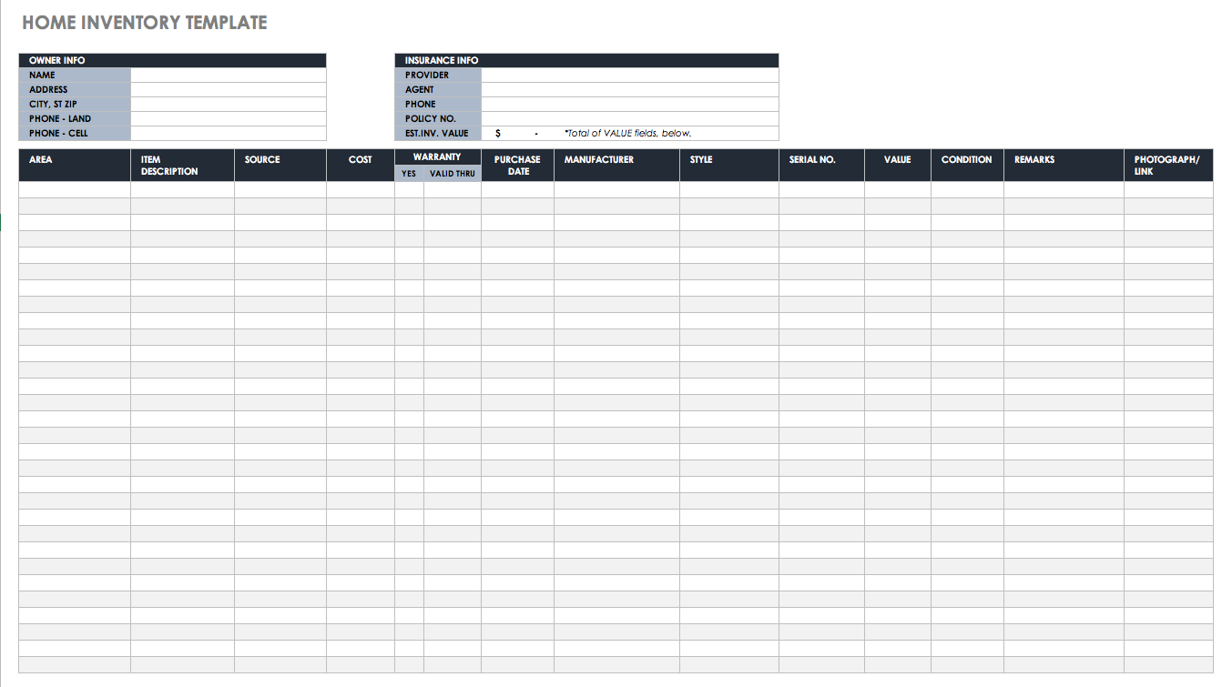 Download Excel Inventory Tracking Spreadsheet Template Intended For Excel Inventory Tracking Spreadsheet Template Form
