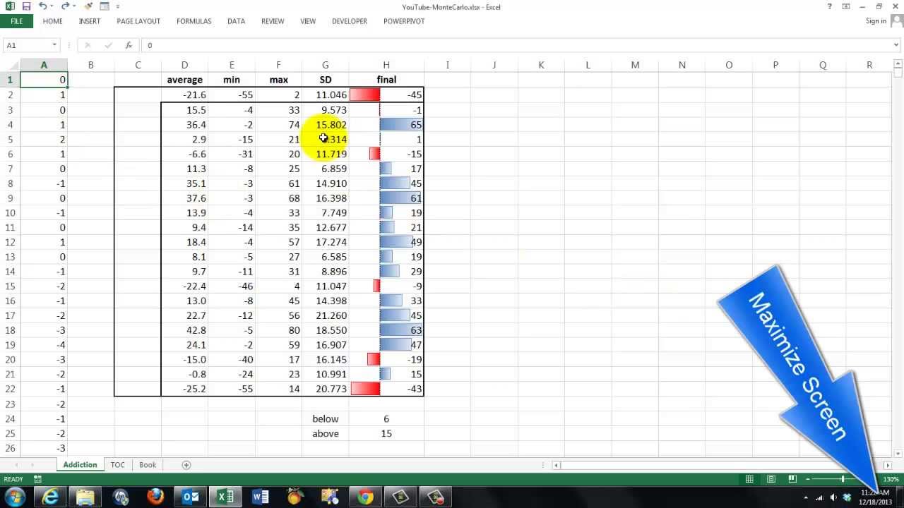 Download Monte Carlo Simulation Excel Example In Monte Carlo Simulation Excel Example For Personal Use
