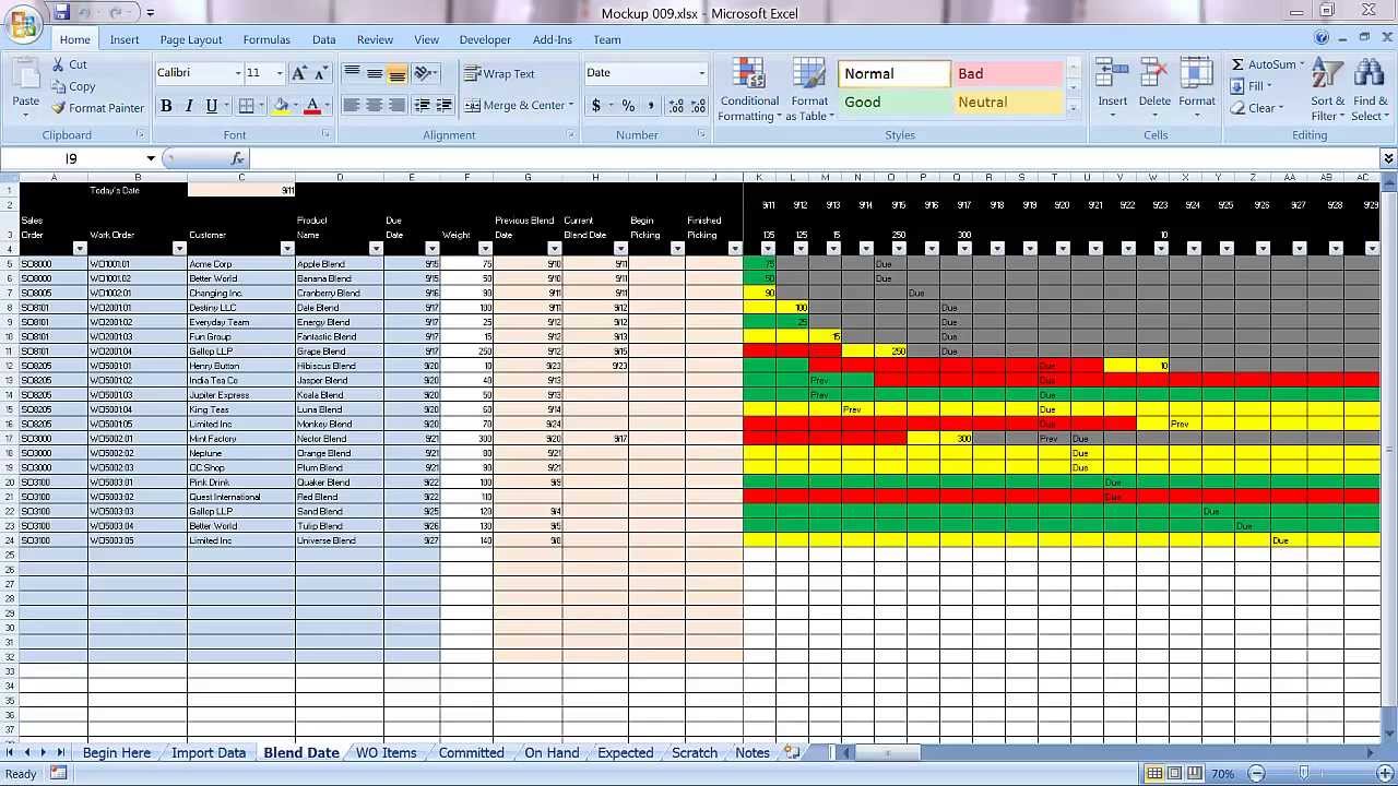 Download Production Schedule Template Excel With Production Schedule Template Excel In Workshhet