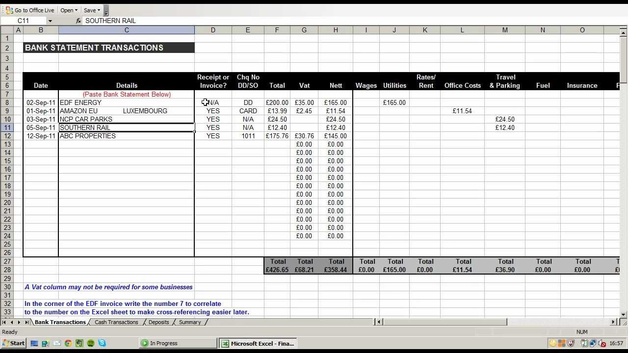 Download Self Employed Expense Spreadsheet intended for Self Employed Expense Spreadsheet in Workshhet