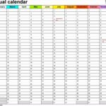 Download Weekly Calendar Template Excel For Weekly Calendar Template Excel In Workshhet
