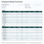 Download Weekly Timesheet Template Excel Within Weekly Timesheet Template Excel Example