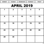 Example Of 2019 Calendar Template Excel With 2019 Calendar Template Excel Download For Free