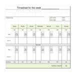 Example Of Basic Timesheet Template Excel Throughout Basic Timesheet Template Excel Letters