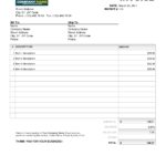 Example Of Excel Bill Template Throughout Excel Bill Template Templates