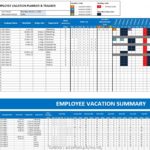 Example Of Excel Spreadsheet For Vacation Tracking With Excel Spreadsheet For Vacation Tracking Free Download