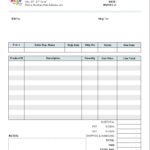 Example Of General Invoice Template Excel Inside General Invoice Template Excel Format