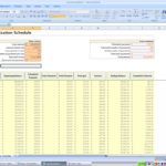 Example Of Loan Amortization Schedule Excel Template In Loan Amortization Schedule Excel Template Document
